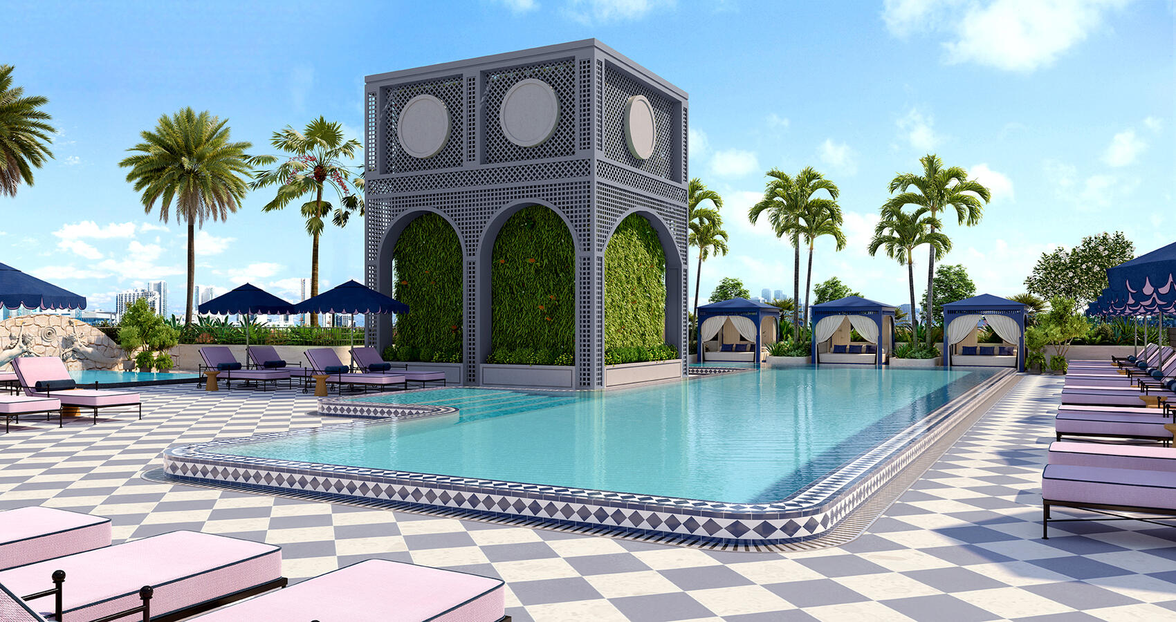 Full-service Rooftop pool